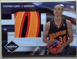 2009/10 Panini Limited Stephen Curry Patch Auto Rookie RC
