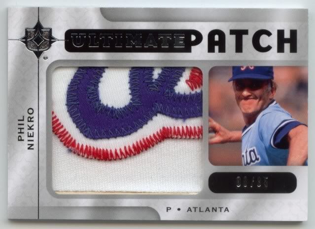 2009 Upper Deck Ultimate Collection Phil Niekro Patch