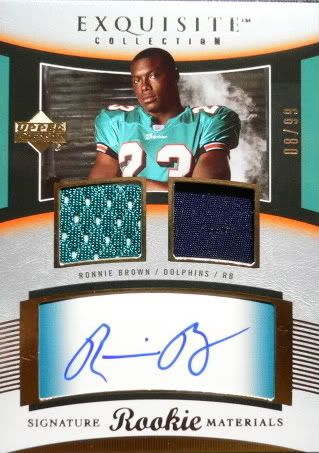 Ronnie Brown Exquisite RC Rookie