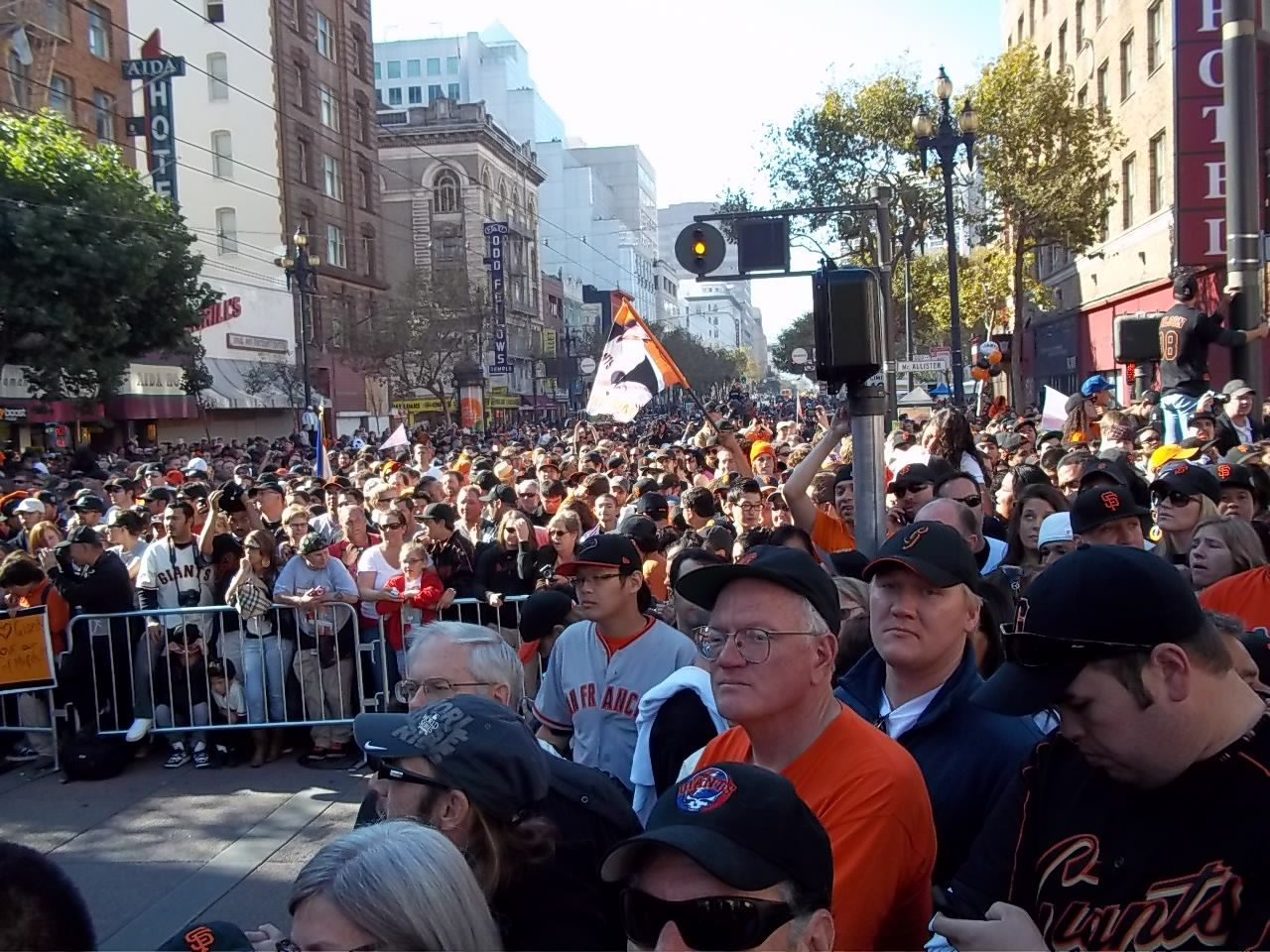 Crowd at San Francisco Giants World Series Parade