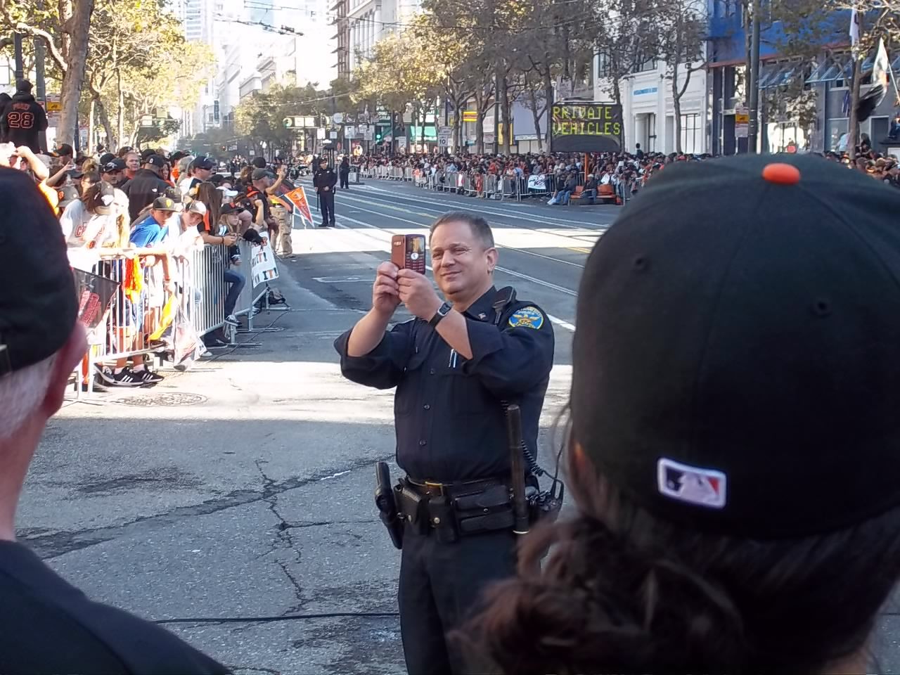 SF Giants Parade Police Photo