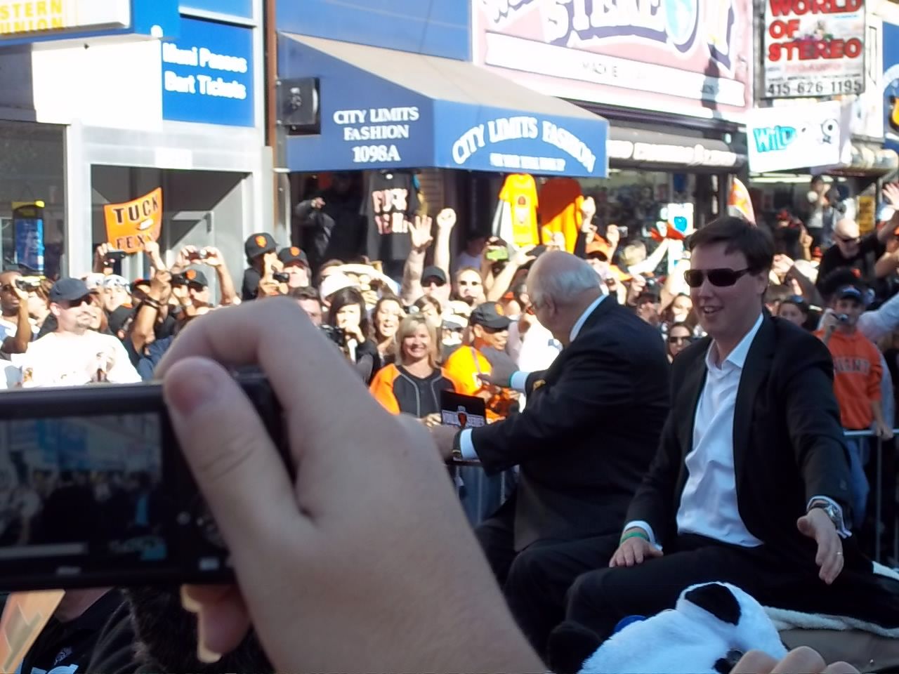 Giants Broadcasters Jon Miller and Dave Flemming World Series Parade