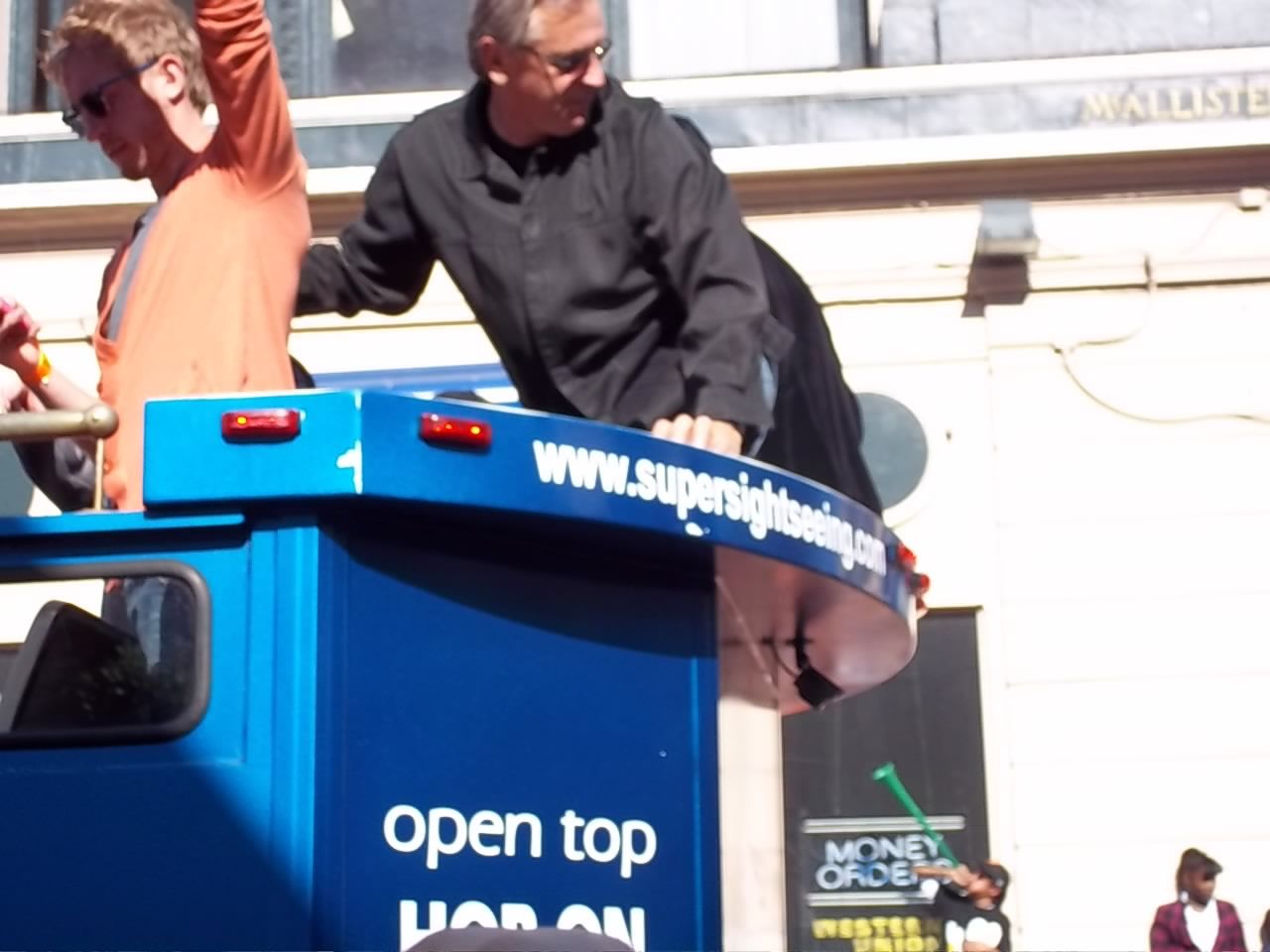 Giants Broadcaster Duane Kuiper at World Series Parade