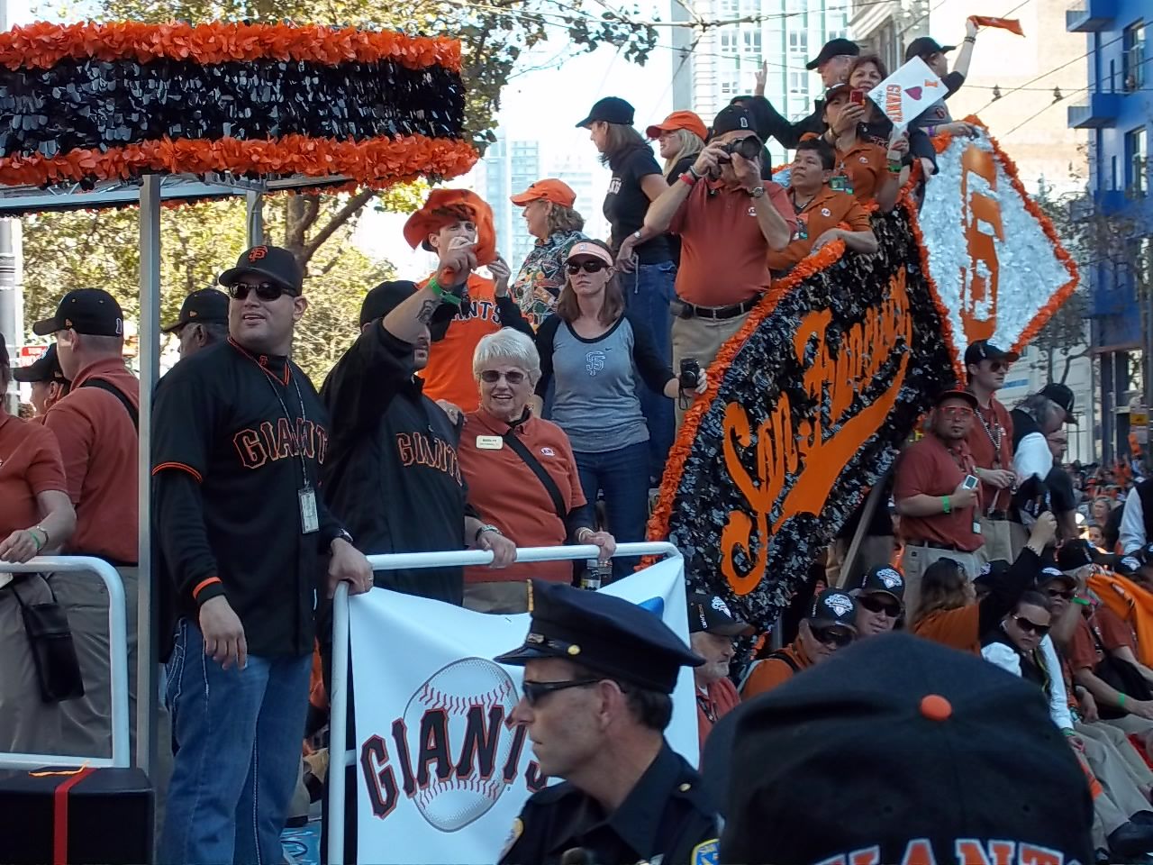 SF Giants World Series Parade Float