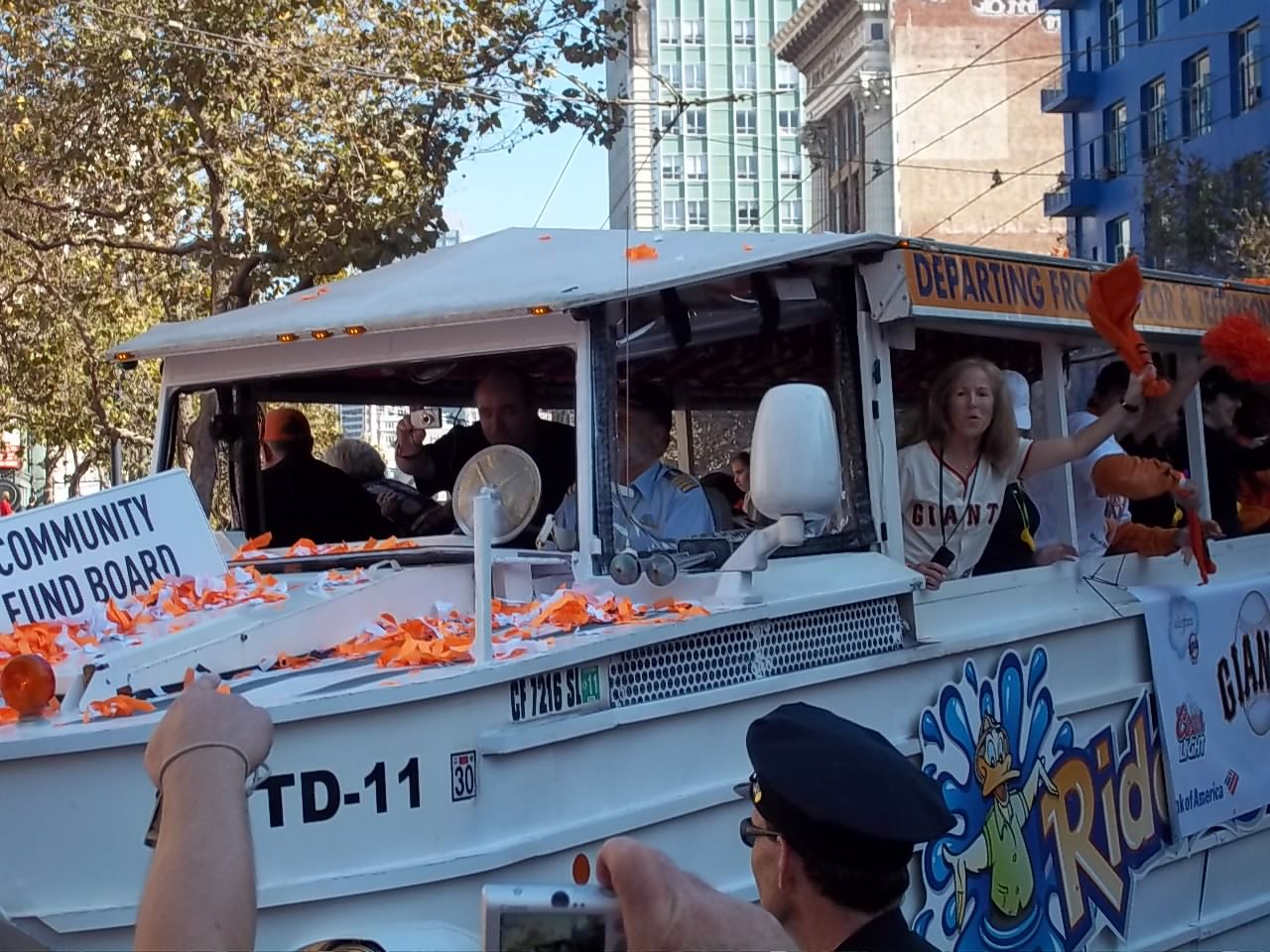 SF Giants Community Fund Parade Boat