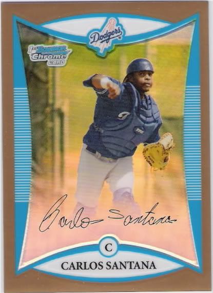 2008 Bowman Chrome Carlos Santana RC