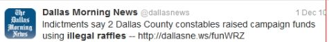 Dallas Morning News Tweet