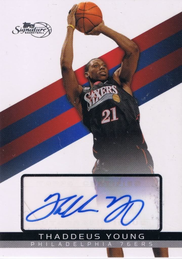 Thaddeus Young Autograph Rookie RC
