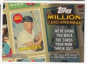 2010 Topps Million Card Giveaway