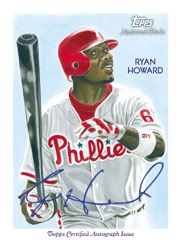 Ryan Howard 2010 Topps Chicle Autograph
