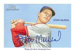 Stan Musial Autograph Topps Chicle 