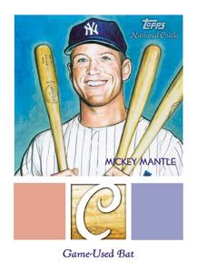 2010 Topps Chicle Baseball Mantle Relic