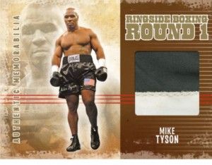 2010 Ringside Boxing Mike Tyson Memorabilia
