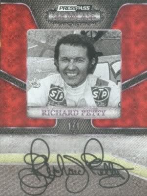 2010 Press Pass Showcase Richard Petty Autograph