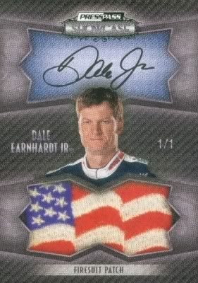2010 Press Pass Showcase Dale Earnhardt Jr. Autograph USA Patch