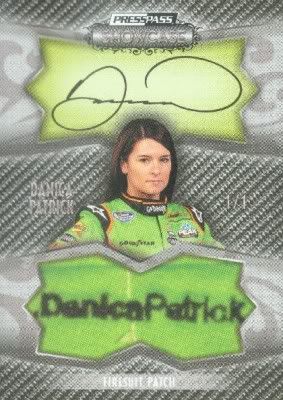 2010 Press Pass Showcase Danica Patrick Jumbo Auto Patch