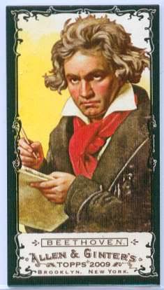 Beethoven 2009 Topps Allen & Ginter Black Border