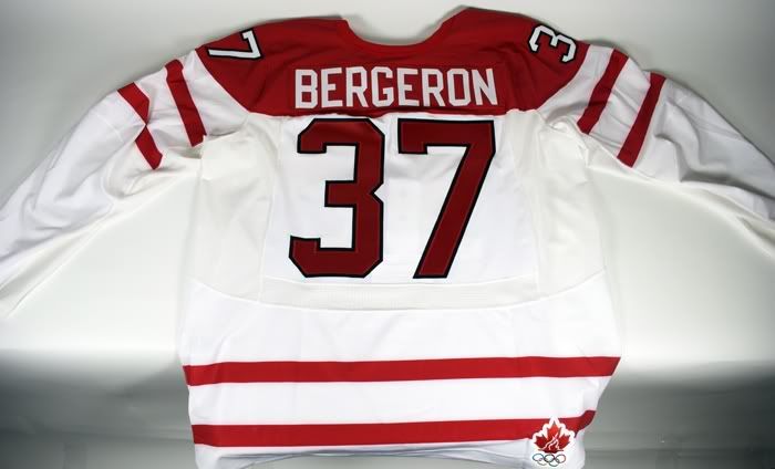 2010 Patrice Bergeron Hockey Canada Jersey