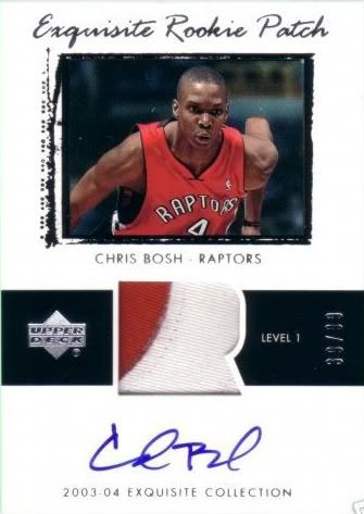 03/04 Chris Bosh Exquisite Patch RC 