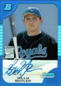 2005 Billy Butler Blue Refractor Autograph RC