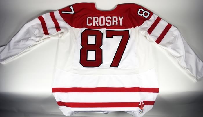 Sidney Crosby 2010 Team Canada Game Worn Jersey Olympics