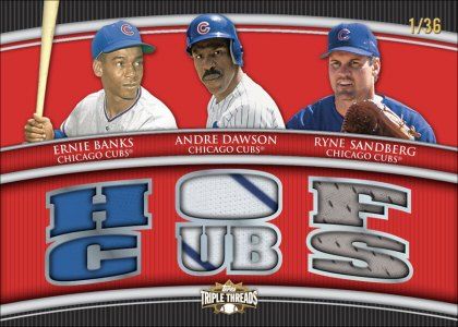 2010 Topps Triple Threads Cubs Relic Combo