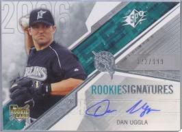 Dan Uggla 2006 Spx Baseball Autograph Rookie RC
