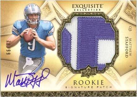 Matthew Stafford 2009 UD Exquisite Auto Patch RC