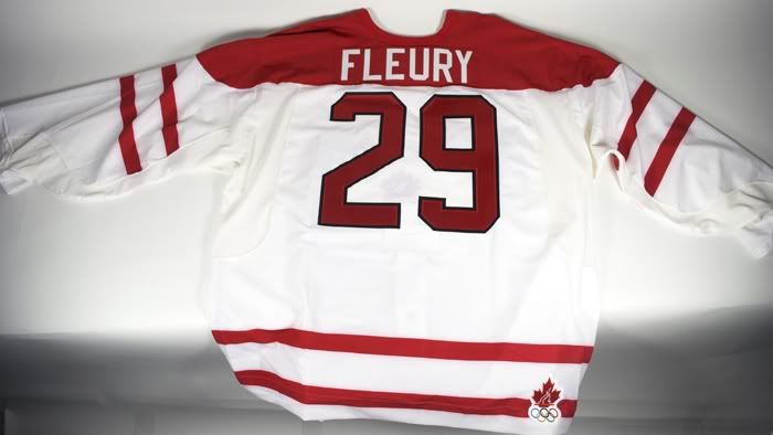 MA Fleury 2010 Canada Olympics Jersey