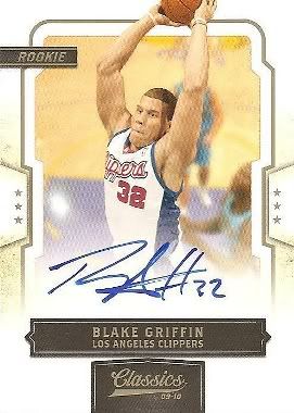 2009/10 Panini Classics Blake Griffin Autograph RC Card