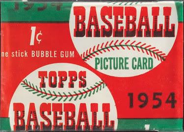 1954 Topps Baseball Pack