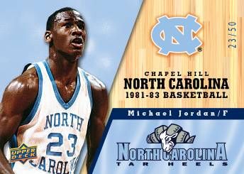 2010 UD North Carolina Basketball Michael Jordan