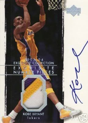 2003/04 Exquisite Kobe Bryant Number Piece /8