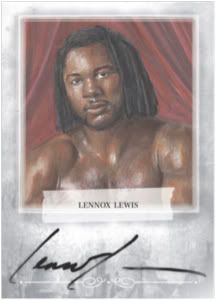 2010 Ringside Boxing Lennox Lewis Silver Autograph