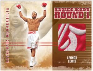 2010 Ringside Boxing Lennox Lewis Patch 