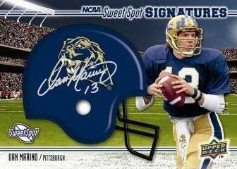 2010 UD NCAA Sweet Spot Football Dan Marino Autograph Helmet