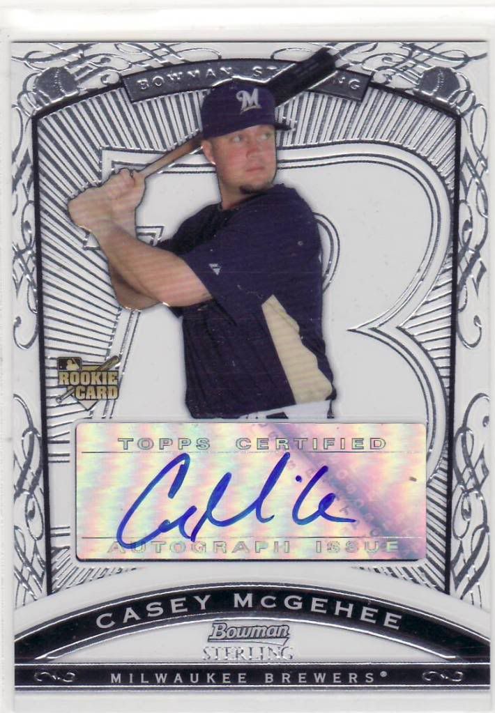 2009 Bowman Sterling Casey McGehee Autograph Rookie Card