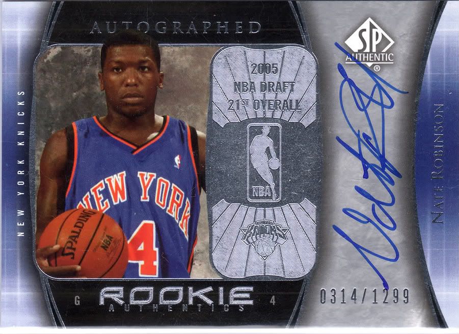 Nate Robinson Sp Authentic RC