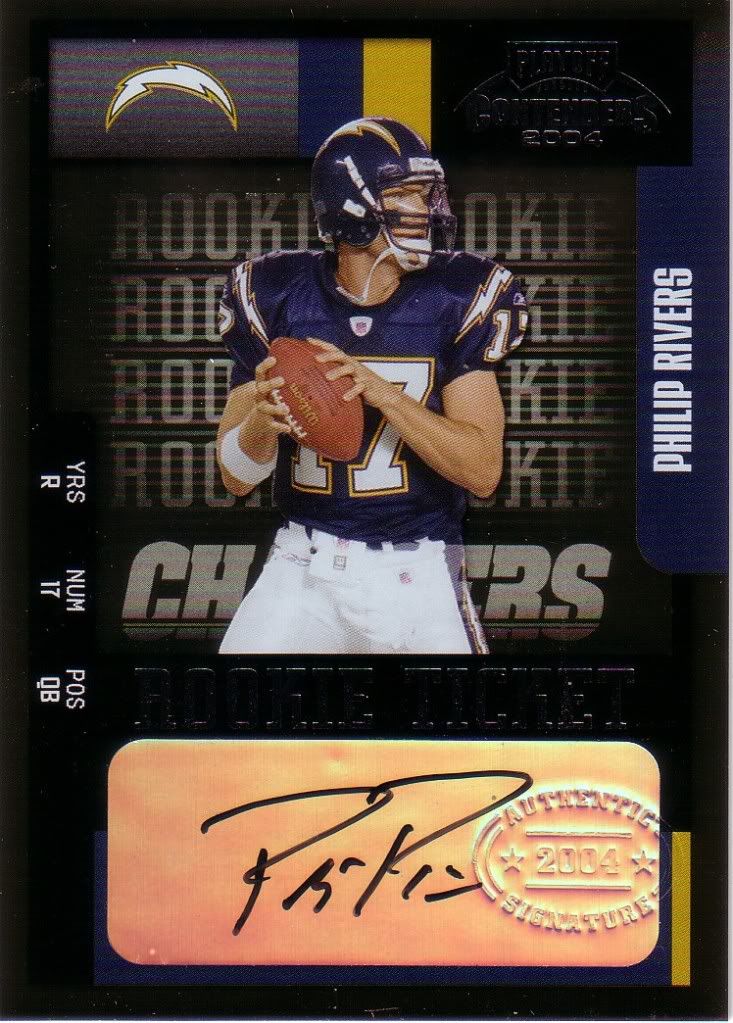 Philip Rivers Playoff Contenders Rookie RC Card
