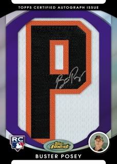 2010 Topps Finest Buster Posey Patch 