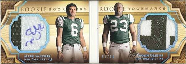 2009 Exquisite Football Hinged Book Cards