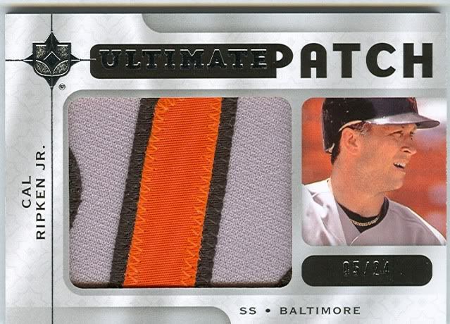 2009 Upper Deck Ultimate Collection Cal Ripken Jr Patch