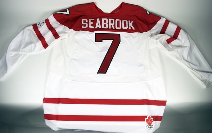 Brent Seabrook Team Canada Game Worn Jersey