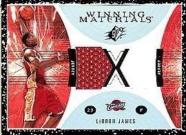 2003/04 UD SPx LeBron James Winning Materials SP