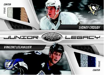 10-11 Panini Certified Sidney Crosby Vincent Lecavalier Dual Prime Jersey