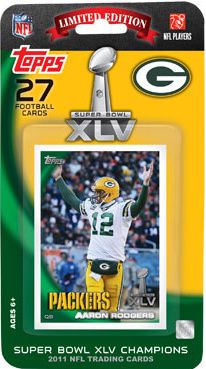 2010-2011 Green Bay Packers Topps Super Bowl Team Set