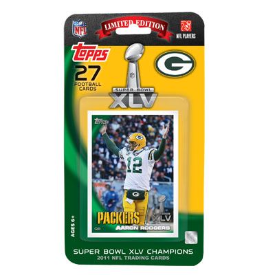 2010 Topps Aaron Rodgers Super Bowl XLV Card