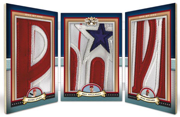 2011 Triple Threads Phillies Patch Book Card