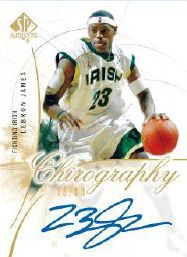 2010/11 Sp Authentic LeBron James Chirography Autograph