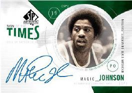 2010/11 Sp Authentic Magic Johnson Sign of the Times Auto